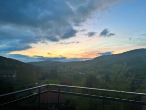 sunset vosges